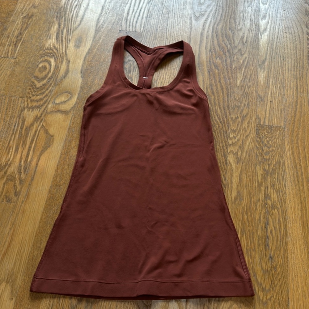 burnt orange color Lululemon Tank Top